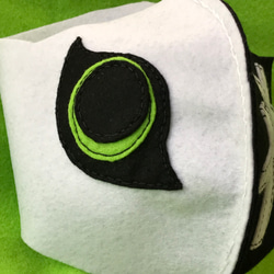 パンク系ヴィジュアル系ファッションマスク兼マスクカバー　洗濯OK 2枚目の画像