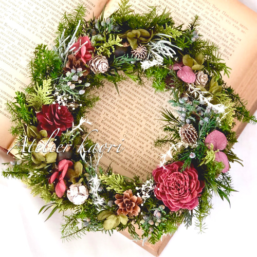 マウンテンジュニパーの クリスマスリース リース Atelier kaori