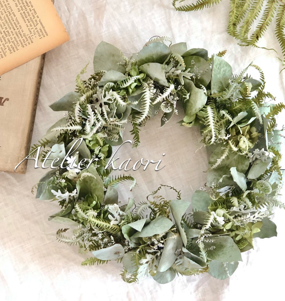 ☆sale☆ウラジロとユーカリの リース リース Atelier kaori 通販