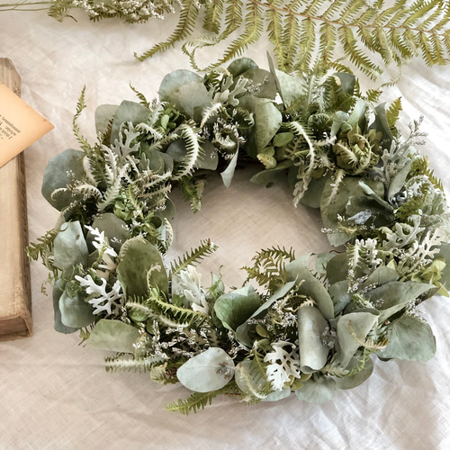 ☆sale☆ウラジロとユーカリの リース リース Atelier kaori 通販