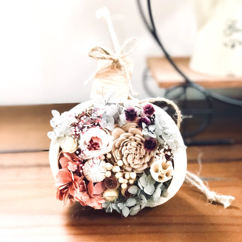 幸せの実♡ブッタナッツ(グレーピンク) プリザーブドフラワー Atelier