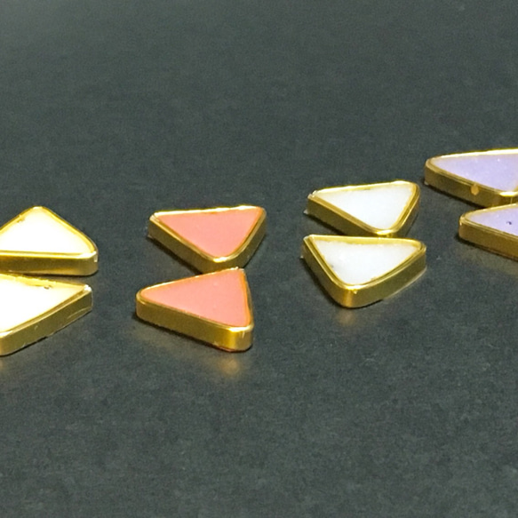 パステル triangle ピアス 全4色 3枚目の画像