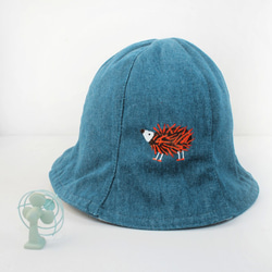 【免運】孤獨確優雅的刺蝟 帽子 牛仔漁夫帽  Bucket Hat 情侶 親子 家庭 第2張的照片