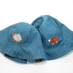 [送料無料]孤独でエレガントなハリネズミ帽子カウボーイ漁師の帽子バケット帽子のカップル親子の家族 8枚目の画像