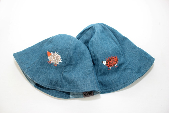 【免運】孤獨確優雅的刺蝟 帽子 牛仔漁夫帽  Bucket Hat 情侶 親子 家庭 第8張的照片