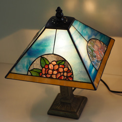 「紫陽花のランプ」照明　ステンドグラス 10枚目の画像