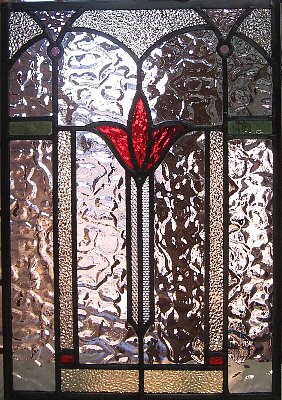 「アンティーク調ステンドグラスパネル・L」アンティーク調　レトロ　ケイム組み　インテリア雑貨・生活道具