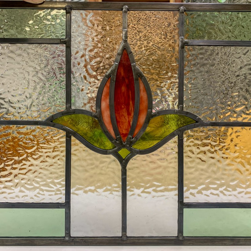 ステンドグラス　アンティーク調パネル アンティーク調ステンドグラスパネル・P」アンティーク調 レトロ