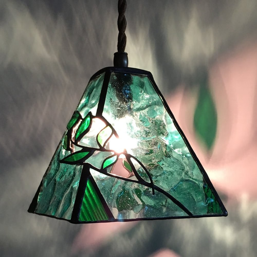 リーフランプ ステンドグラス ハンドメイド リーフランプ ステンドグラス ハンドメイド