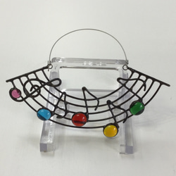 「音符のサンキャッチャー」ステンドグラス・パネル・オーナメント 4枚目の画像