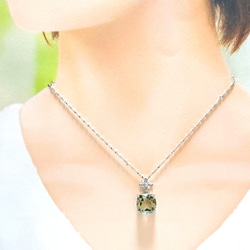 再販多数！ 大きめ！ グリーンアメジスト 天然石 キラキラ 星形 バチカン Ｓ925 12×12mm 5枚目の画像