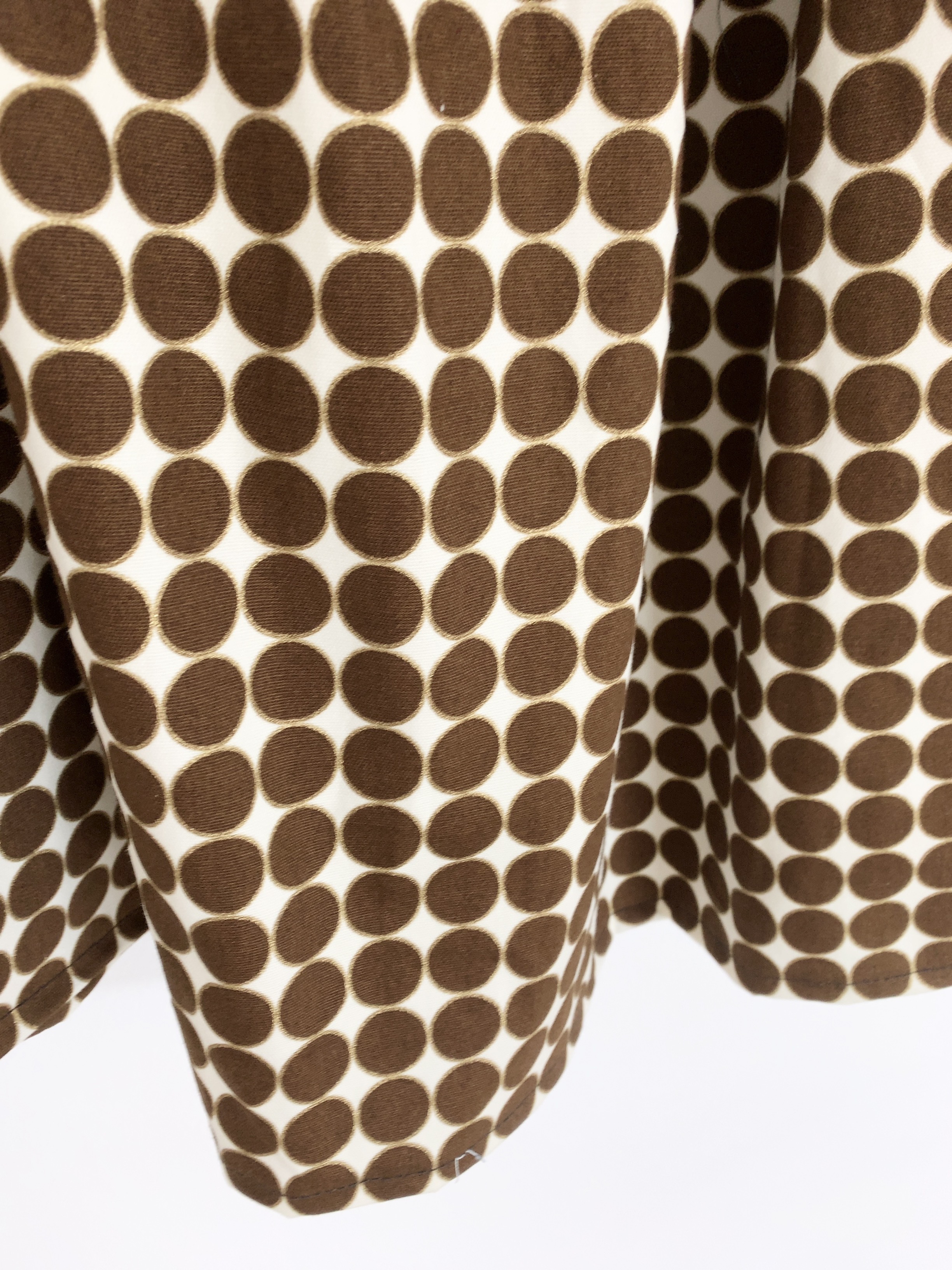 ＊small dots♪ロングティアードスカート(brown)＊