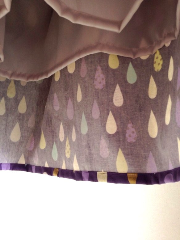 ＊colorful rain♪ティアードスカート(purple)＊ 5枚目の画像