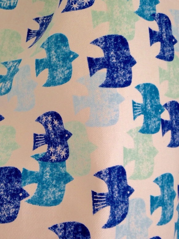＊stamp bird♪ティアードスカート(blue)＊ 3枚目の画像