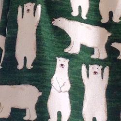 ＊polar bear♪綿麻ティアードスカート(green)＊ 4枚目の画像