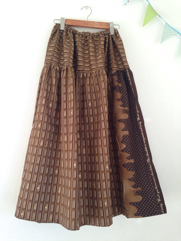 *le chocolat noir long tiered skirt* 2枚目の画像