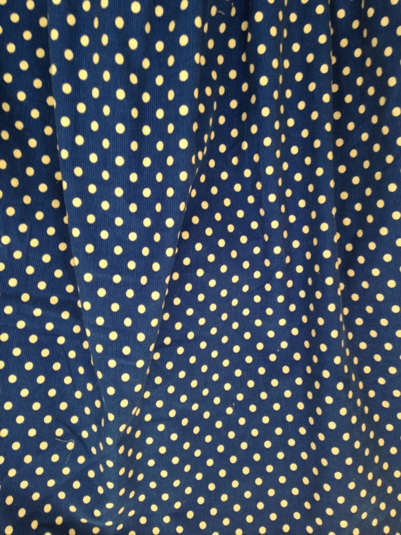 *blue-dot corduroy tiered skirt* 3枚目の画像