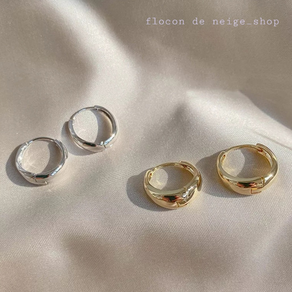 925 銀垂墜耳環，適合日常佩戴，5 種尺寸，2 種顏色，閃亮 第1張的照片