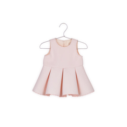 宇宙綿の弓のドレス（淡いピンク）、子供用ドレス、甘いスタイル、ドレス 1枚目の画像