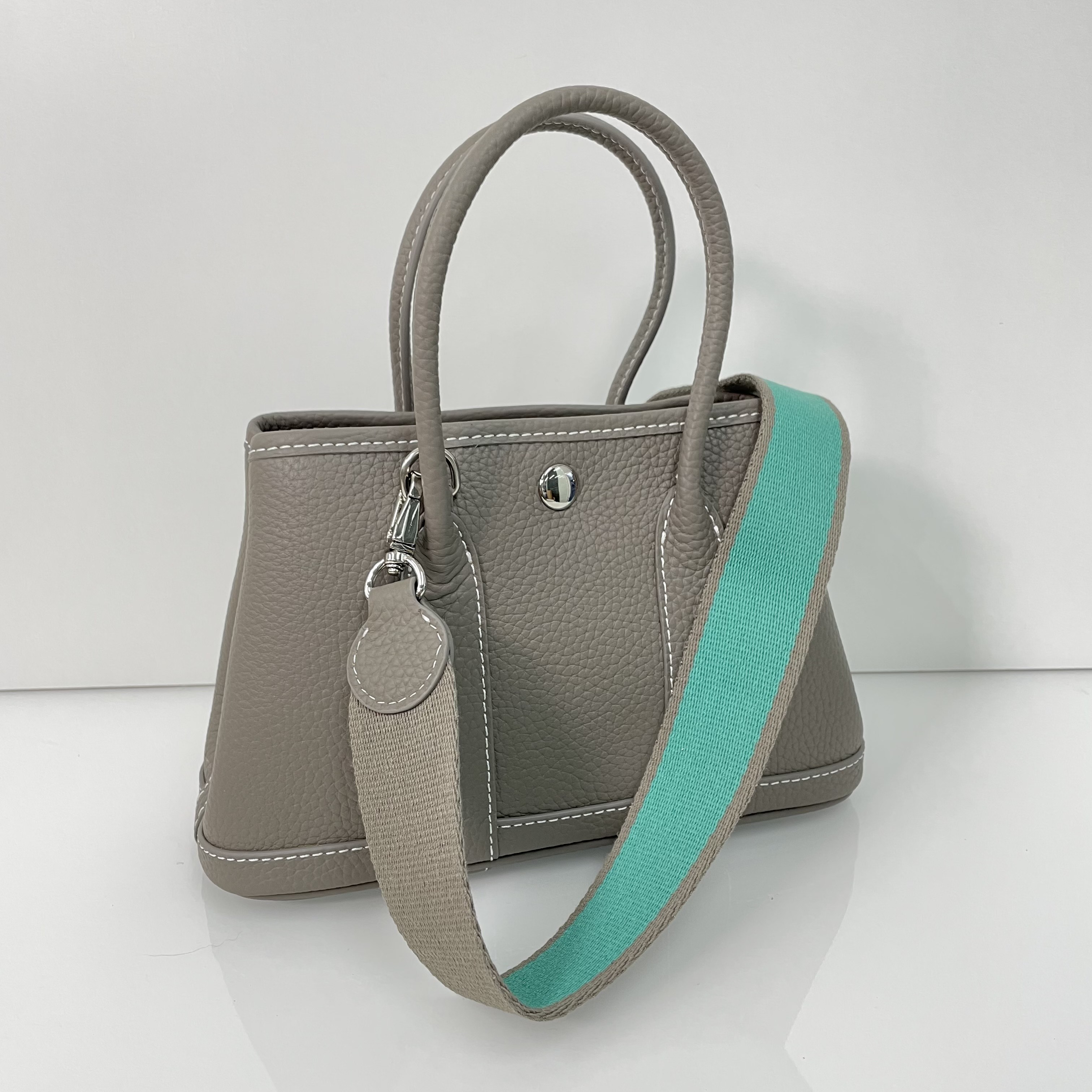 新色・牛革レザー トートバックSサイズ グレー