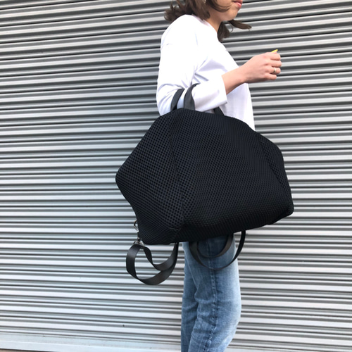 再々販☆コラボ企画登場☆3way メッシュバッグ L ブラック