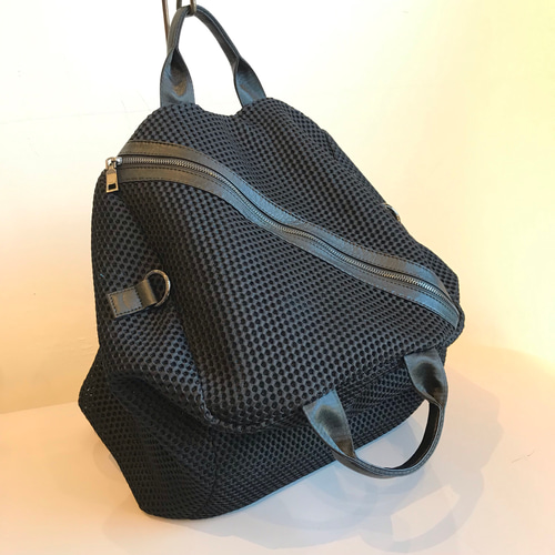 再々販☆コラボ企画登場☆3way メッシュバッグ L ブラック