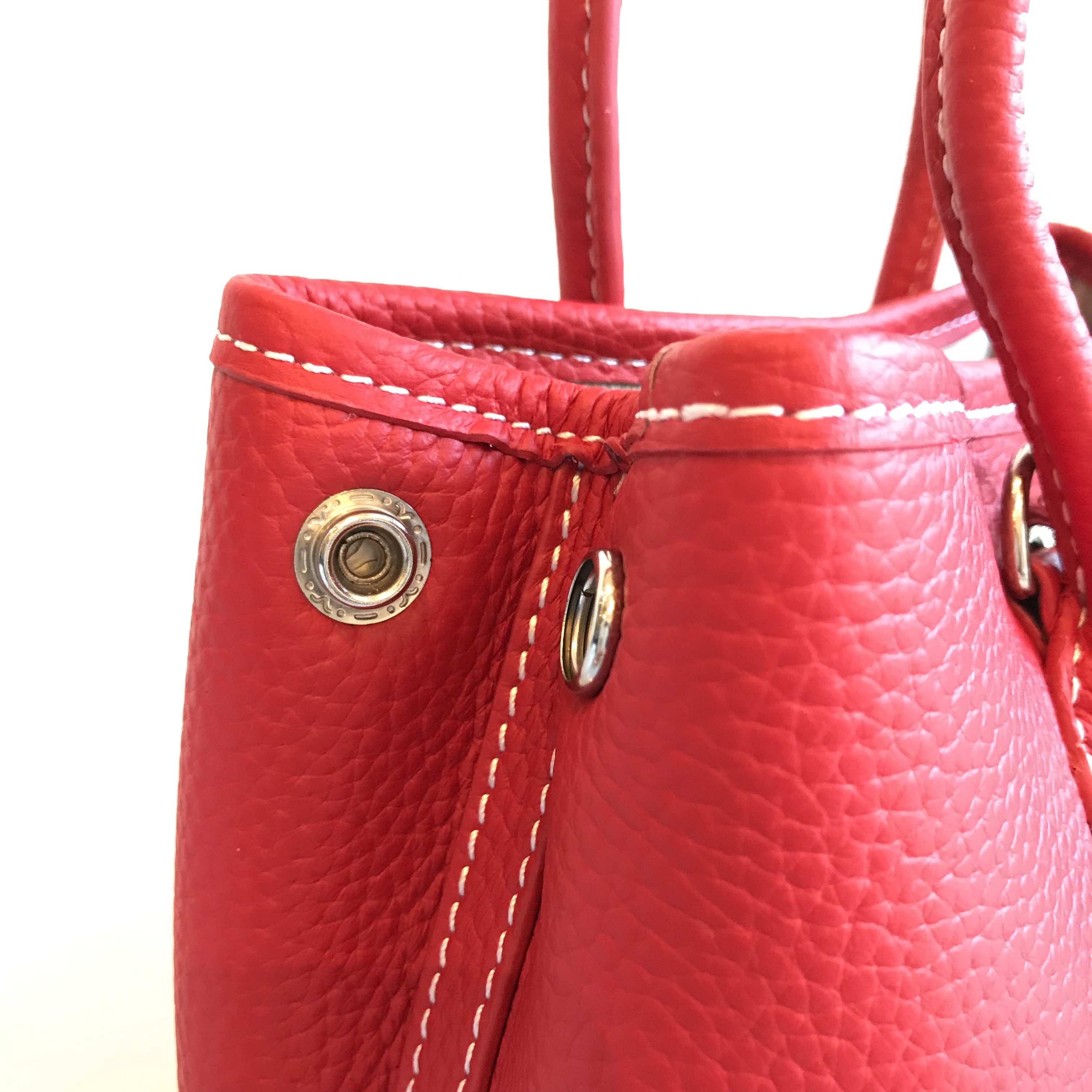 【再販】牛革レザー トートバックSサイズ レッド