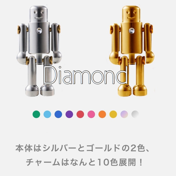 再販・ロボット印鑑　スタンプマン　GOLD（真鍮） 7枚目の画像