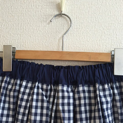 ギンガムチェックのスカート ①【スカート丈60㎝】 2枚目の画像