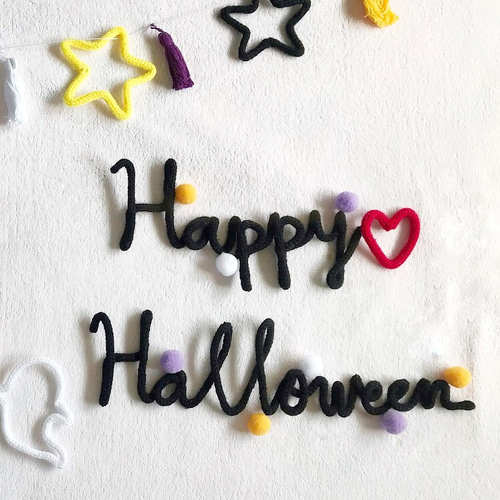 1セットのみ限定販売》ハロウィン ウールレター セット 雑貨・その他