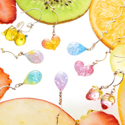 Sherbet Heart Lariet SV Mix Glass Beads Gradient Glasswork 可愛銀粉紅 第4張的照片