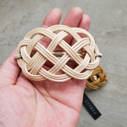 【藤編】雲瓦萊塔駝色/米白色 第4張的照片