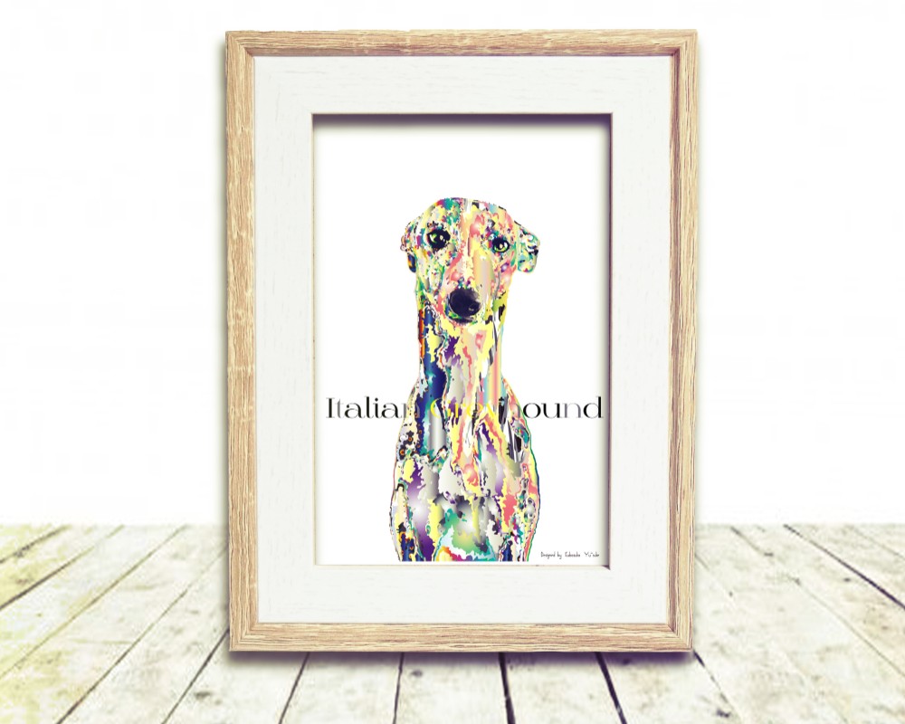 イタリアン・グレイハウンド インテリアアート インテリア雑貨