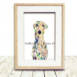 イタリアン・グレイハウンド インテリアアート インテリア雑貨 ポスト