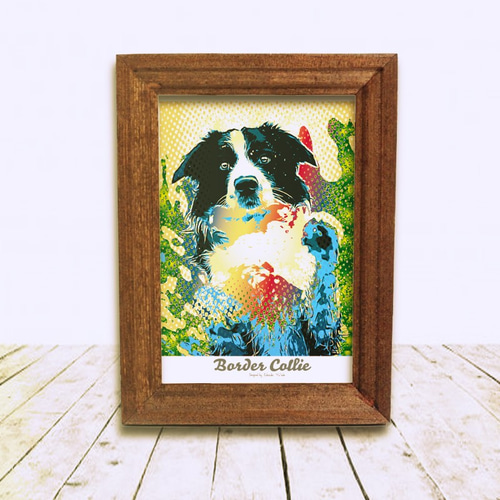 絵　犬 柴犬 インテリアアート インテリア雑貨 ポストカード 犬
