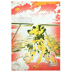 ダルメシアン　インテリアアート　インテリア雑貨　ポストカード　犬　イラスト 4枚目の画像