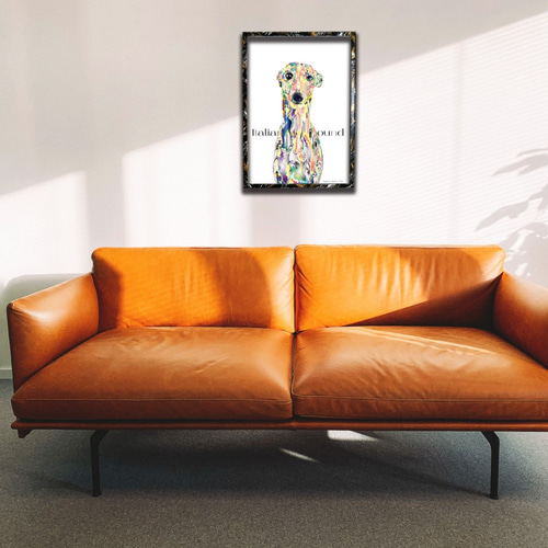 イタリアン・グレーハウンド オリジナルフレーム入りポスター 犬