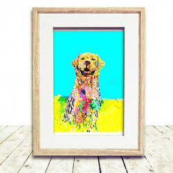 ラブラドール・レトリバー 犬 イラストインテリア アート