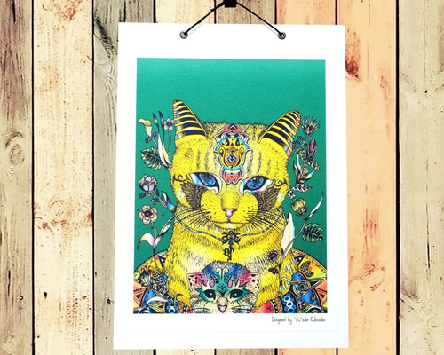 猫の絵　シリーズ扉その③ 猫の絵シリーズ扉その③