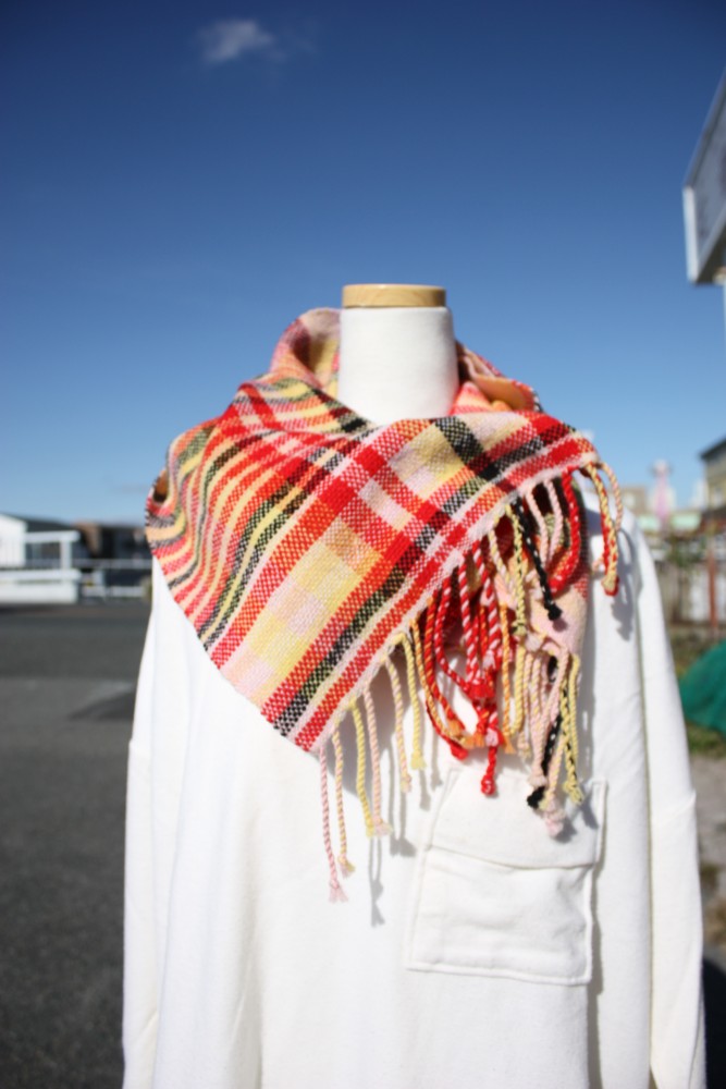 再販　世界にひとつだけの手織り/ておりマフラー/ストール