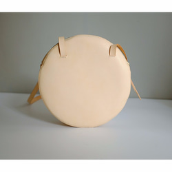 LUYL ショルダーバッグ 円形のかばん 手作り復古デザイン フリンジ 送料無料 イタリア 植なめし革 2枚目の画像