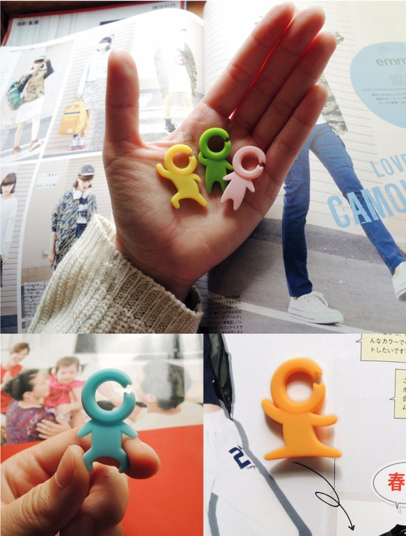 kalo卡樂創意 小小人造型磁鐵(一組七入) 第4張的照片