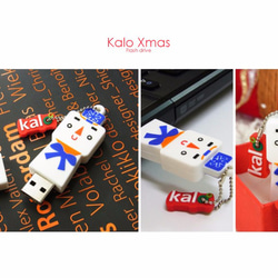 Kalo卡樂創意4G矽膠雪人造型隨身碟  耶誕禮物  聖誕禮物 交換禮物 第3張的照片