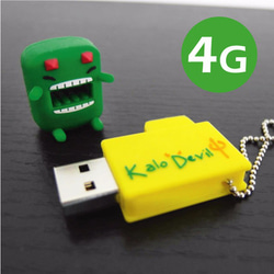 Kalo 卡樂創意 4G 綠黃瓜惡魔造型隨身碟 USB 矽膠 可愛 交換禮物 聖誕禮物 耶誕禮物 第1張的照片