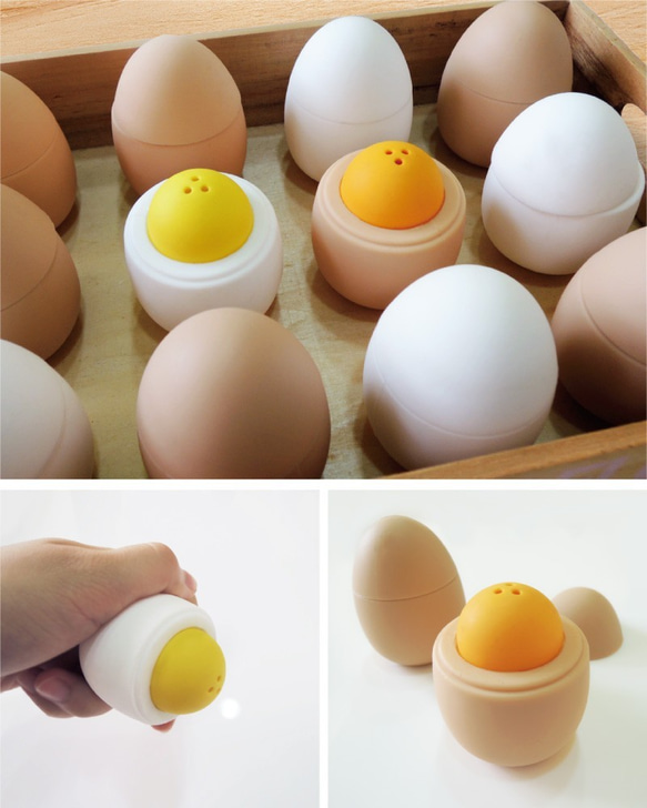 カロクリエイティブ小卵調味料ジャー環境にやさしいかわいい癒し 4枚目の画像