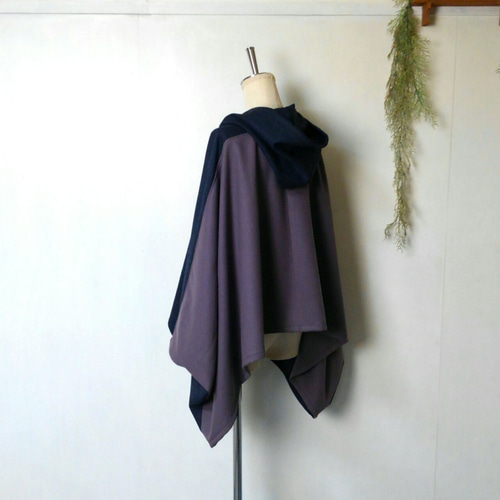 COS ポンチョ・ケープジャケット ネイビ COS ポンチョ・ケープジャケット ネイビ ショート丈 ネイビーと