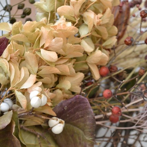 sale!]26㎝~34㎝送料500円＊秋の実りのリース＊伊吹山望む庭からの  