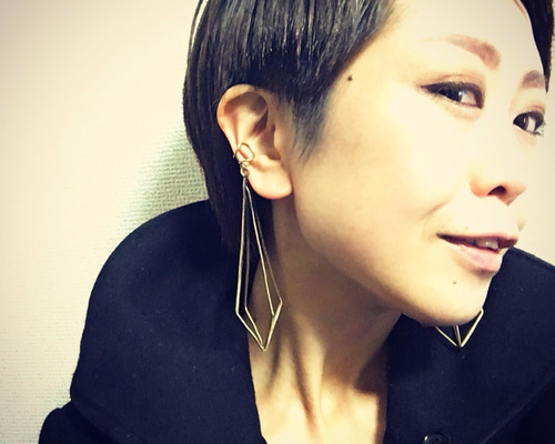 Shizukaku ピアス（フック・チェーン） dear 通販 2794555｜Creema