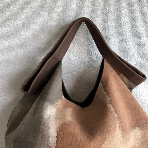 でかくたBag　ブラウングラデーション 5枚目の画像