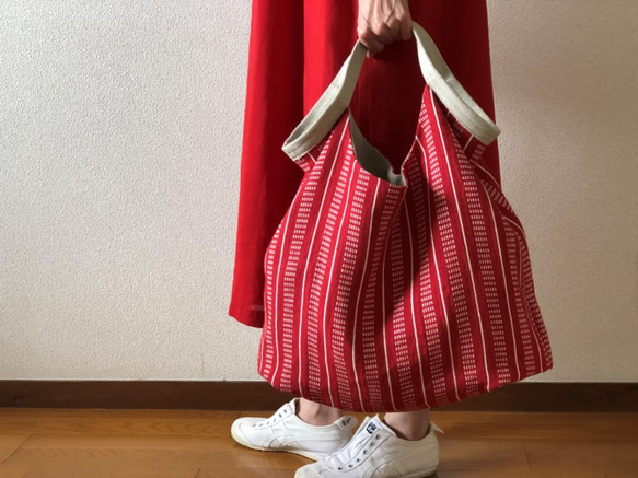 【SALE】でかくたBag　ピエンツァ　レッド 3枚目の画像